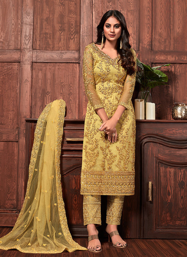 Buy Pakistani Style Salwar Suit - Graceful Cream Function Salwar Suit –  Empress Clothing